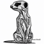 Abstract Meerkat Coloring Pages for Artists 2