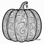 Abstract Pumpkin Coloring Pages for Artists 3