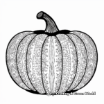 Abstract Pumpkin Coloring Pages for Artists 4