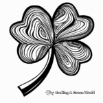 Abstract Shamrock Coloring Pages for Artists 3