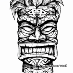 Abstract Tiki Coloring Pages for Artists 1
