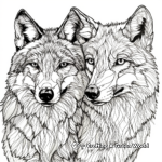 Abstract Wolf Coloring Pages for Artists 2