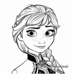 Action-Packed Anna Coloring Pages 3
