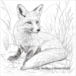 Adult Red Fox Coloring Sheets 3