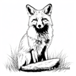 Adult Red Fox Coloring Sheets 4