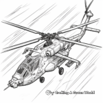 Advanced Attack Helicopter Coloring Pages 1