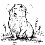Alert Prairie Dog Coloring Pages 2