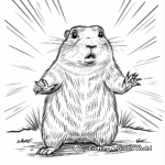 Alert Prairie Dog Coloring Pages 4