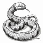 Alluring Sea Snake Coloring Pages 2