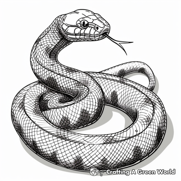 Snake Coloring Pages For Adults - Free &amp; Printable!