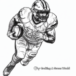American Football Player Coloring Pages 2