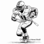 American Football Player Coloring Pages 4