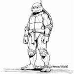 April O'Neil and Ninja Turtles Coloring Pages 4