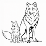 Arctic Wolf Coloring Sheets 3