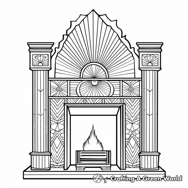 Fireplace Coloring Pages - Free & Printable!