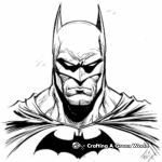 Artistic Abstract Batman Coloring Pages 1