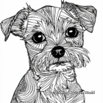 Artistic Abstract Maltese Coloring Pages 1