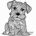 Artistic Abstract Maltese Coloring Pages 4
