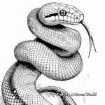 Artistic Abstract Snake Coloring Pages 2