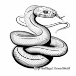Artistic Abstract Snake Coloring Pages 3