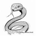 Artistic Abstract Snake Coloring Pages 4