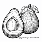 Artistic Avocado Coloring Pages 2