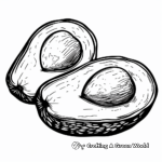 Artistic Avocado Coloring Pages 4