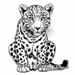 Artistic Leopard Coloring Pages 1