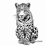 Artistic Leopard Coloring Pages 2