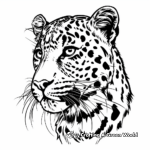 Artistic Leopard Coloring Pages 3