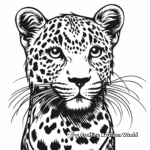 Artistic Leopard Coloring Pages 4