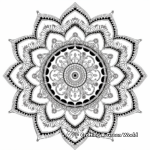 Artistic Mandala Design Coloring Pages 1