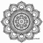 Artistic Mandala Design Coloring Pages 4