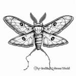 Atlas Moth: The World's Largest Moth Coloring Pages 1