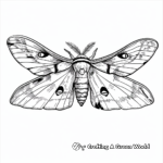 Atlas Moth: The World's Largest Moth Coloring Pages 2