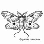 Atlas Moth: The World's Largest Moth Coloring Pages 4
