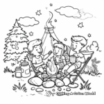 August Camping Trip Coloring Pages 2