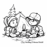 August Camping Trip Coloring Pages 3