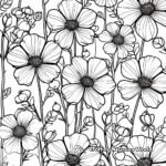 August Flowers in Bloom Coloring Pages 2