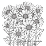 August Flowers in Bloom Coloring Pages 3