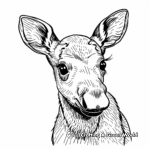 Baby Moose Coloring Pages 2