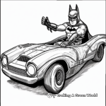 Batman and Batmobile Printable Coloring Pages 4