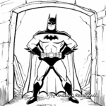 Batman and His Batcave Coloring Pages 1