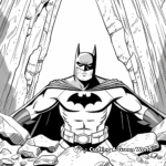 Batman and His Batcave Coloring Pages 2
