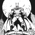 Batman in Action: Gotham City Night Coloring Pages 2