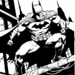 Batman in Action: Gotham City Night Coloring Pages 4