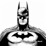 Batman in Different Eras: Vintage and Modern Coloring Pages 1