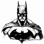 Batman in Different Eras: Vintage and Modern Coloring Pages 2