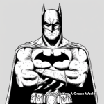 Batman in Different Eras: Vintage and Modern Coloring Pages 3