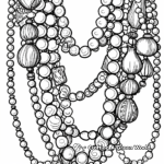 Beads and Baubles Mardi Gras Coloring Pages 1